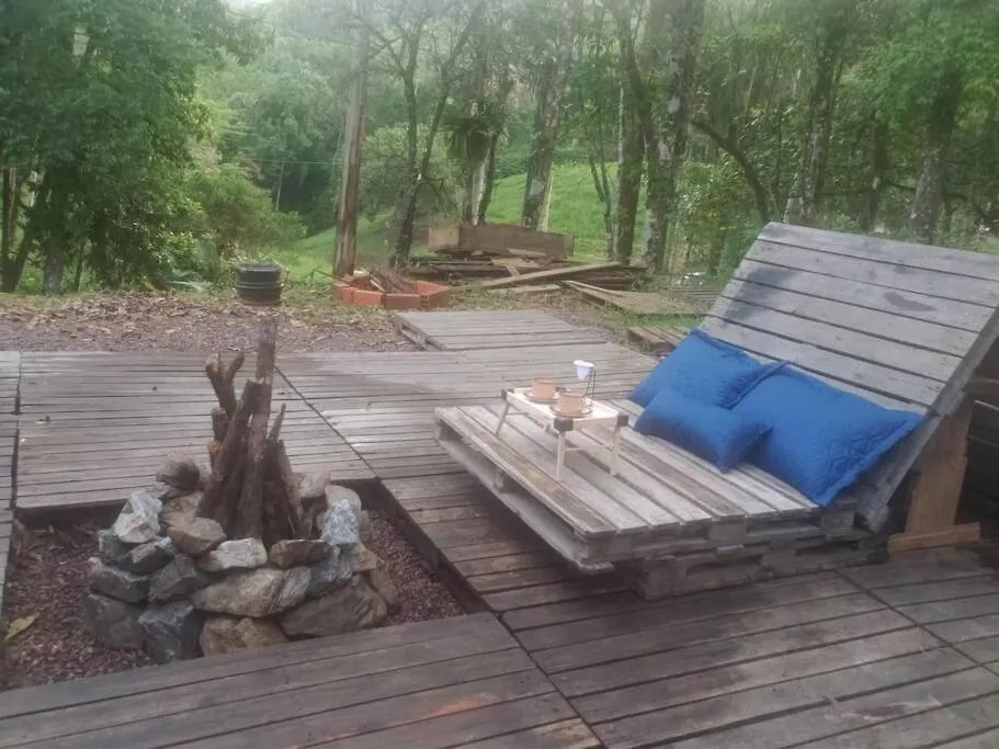 Casa de Férias Cabana Em Meio A Natureza Com Piscina. Vila Rodeio